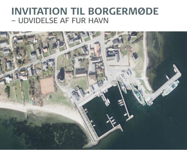 Invitation til borgermøde - udvidelse af Fur Havn - 21. august