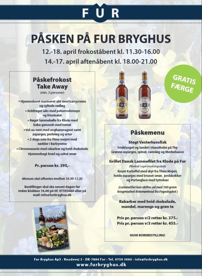 Påsken på Fur Bryghus