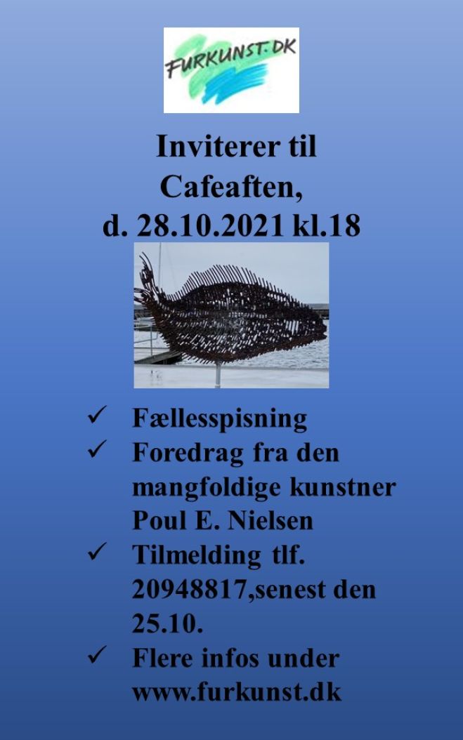 Furkunst.dk inviterer til Cafeaften den 28. oktober kl 18