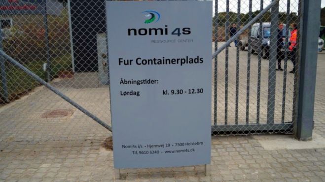 Indvielse af Fur Containerplads