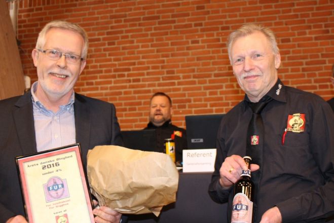 Fur Bryghus modtager pris for øl