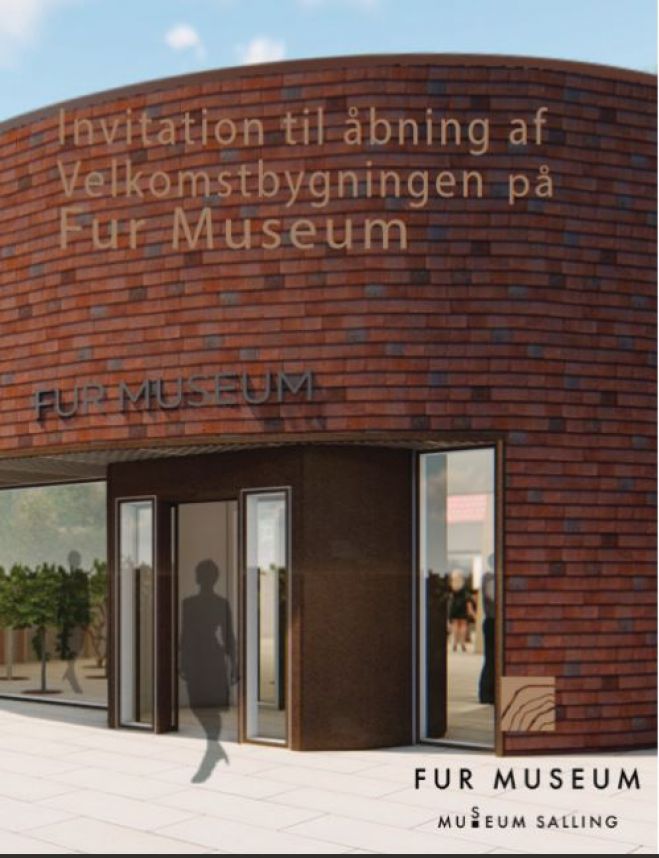 Invitation til åbning af Velkomstbygningen på Fur Museum - Fredag den 13. august 2021