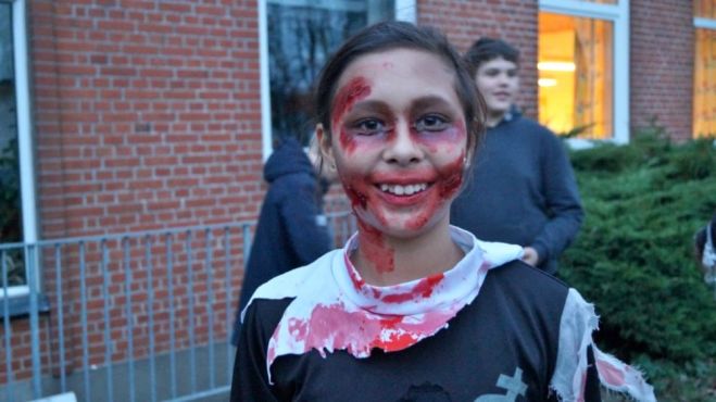 Uhyggelig Halloween aften på Fur Friskole