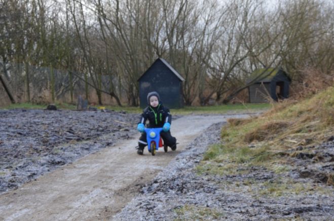 Cykelbane indviet ved Fur Børnehus - Se video