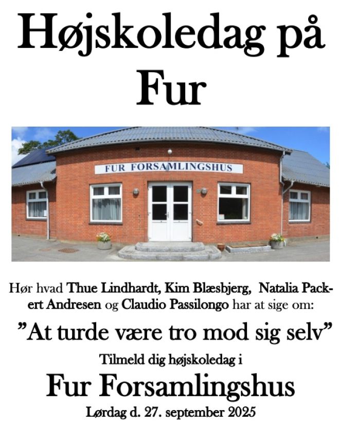 Højskoledag på Fur - 27. september 2025