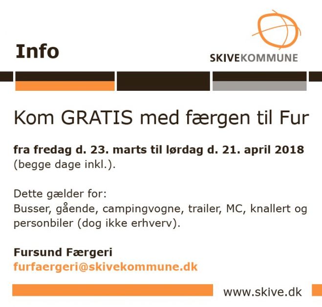 Gratis færge til Fur