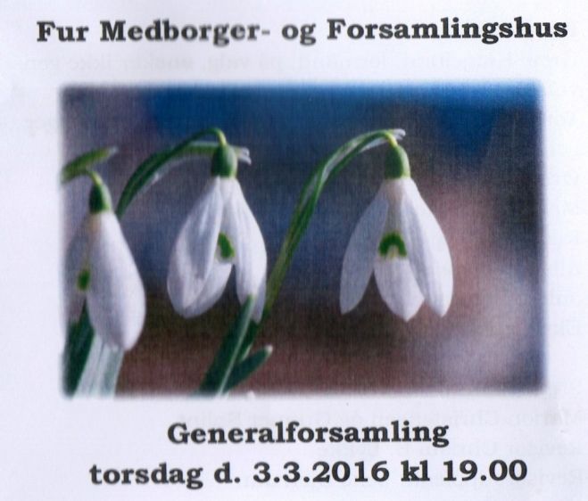 Fur Medborger- og Forsamlingshus indkalder til Generalforsamling