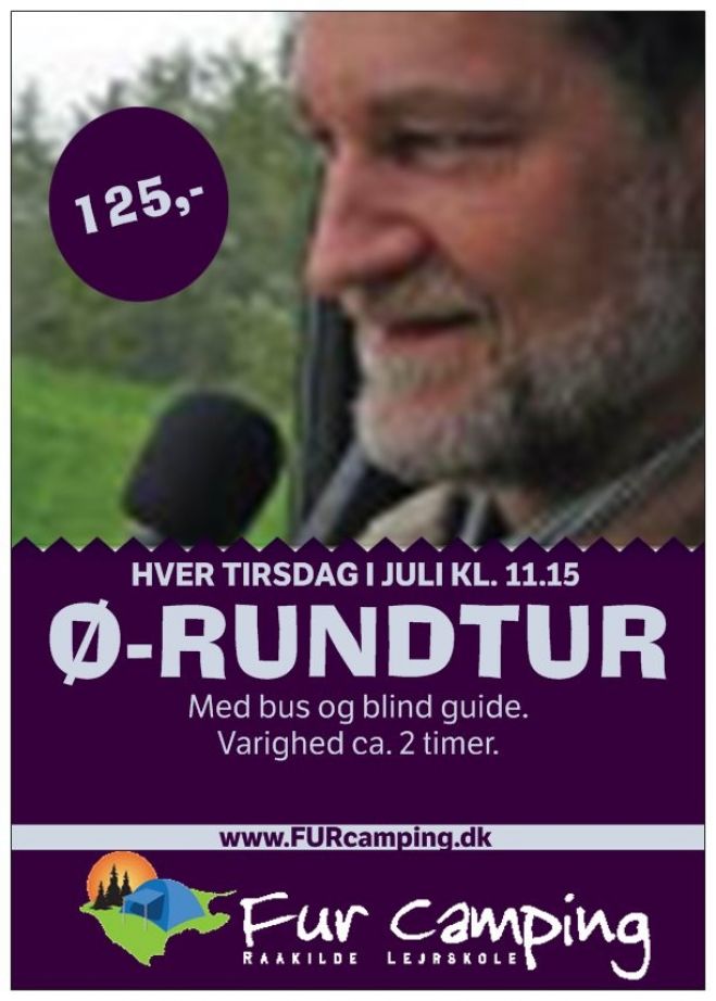Ø-rundtur på Fur med bus og blind guide...
