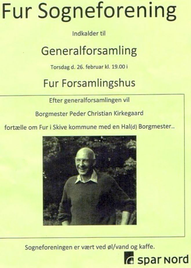 Generalforsamling i Fur Sogneforening