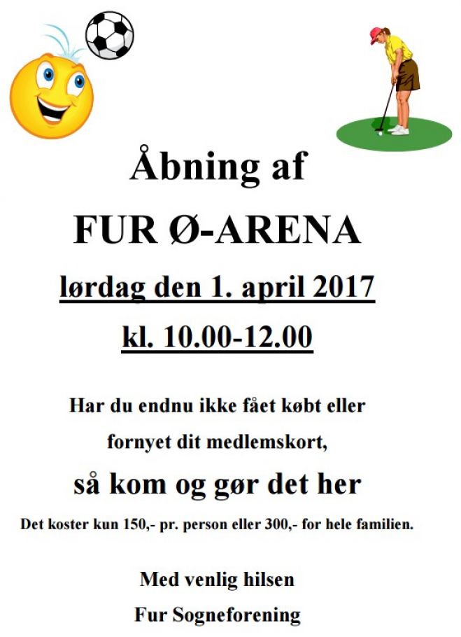 Åbning af Fur Ø-Arena